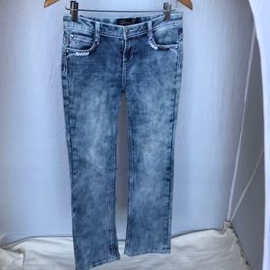 Girls Seven bling detail jeans